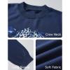 imageHUGE SPORTS Mens Graphic Print Sweater 100 Soft Cotton Knit Crewneck Pullover Long Sleeve Casual Winter Top Unisex SweatersBlue Jaguar