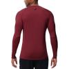 imageHUGE SPORTS Thermal Underwear for Men Turtleneck Long Sleeve Thermal Shirts Fleece Lined Base Layer Thermal Underwear TopRed Crewneck