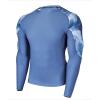 imageHUGE SPORTS Mens Rash Guard Long Sleeves UPF 50 UV Sun Protection Quick Drying Splice Compression Swim ShirtsOcean