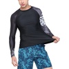 image:imageHUGE SPORTS Mens Swim Shirts Long Sleeve BJJ Rash Guard UPF 50 UV Sun Protection ShirtsBear