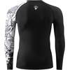 image:imageHUGE SPORTS Mens Swim Shirts Long Sleeve BJJ Rash Guard UPF 50 UV Sun Protection ShirtsBlack Bear