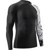 image:imageHUGE SPORTS Mens Swim Shirts Long Sleeve BJJ Rash Guard UPF 50 UV Sun Protection ShirtsBlack Bear
