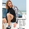 image:imageHUGE SPORTS Mens Swim Shirts Long Sleeve BJJ Rash Guard UPF 50 UV Sun Protection ShirtsBlack Eagle