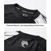 image:imageHUGE SPORTS Mens Swim Shirts Long Sleeve BJJ Rash Guard UPF 50 UV Sun Protection ShirtsBlack Hyena