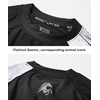 image:imageHUGE SPORTS Mens Swim Shirts Long Sleeve BJJ Rash Guard UPF 50 UV Sun Protection ShirtsBlack Mustang