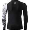 image:imageHUGE SPORTS Mens Swim Shirts Long Sleeve BJJ Rash Guard UPF 50 UV Sun Protection ShirtsBlack Mustang