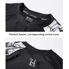 image:imageHUGE SPORTS Mens Swim Shirts Long Sleeve BJJ Rash Guard UPF 50 UV Sun Protection ShirtsBlack Snake