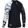 image:imageHUGE SPORTS Mens Swim Shirts Long Sleeve BJJ Rash Guard UPF 50 UV Sun Protection ShirtsEagle