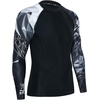 image:imageHUGE SPORTS Mens Swim Shirts Long Sleeve BJJ Rash Guard UPF 50 UV Sun Protection ShirtsLion
