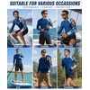 image:imageHUGE SPORTS Mens Swim Shirts Long Sleeve BJJ Rash Guard UPF 50 UV Sun Protection ShirtsMarineoctopus