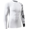 image:imageHUGE SPORTS Mens Swim Shirts Long Sleeve BJJ Rash Guard UPF 50 UV Sun Protection ShirtsWhite Eagle