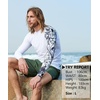 image:imageHUGE SPORTS Mens Swim Shirts Long Sleeve BJJ Rash Guard UPF 50 UV Sun Protection ShirtsWhite Lion