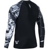 image:imageHUGE SPORTS Mens Swim Shirts Long Sleeve BJJ Rash Guard UPF 50 UV Sun Protection ShirtsWolf