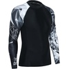image:imageHUGE SPORTS Mens Swim Shirts Long Sleeve BJJ Rash Guard UPF 50 UV Sun Protection ShirtsWolf