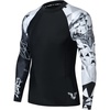 image:imageHUGE SPORTS Mens Swim Shirts Long Sleeve BJJ Rash Guard UPF 50 UV Sun Protection ShirtsEagle