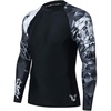 image:imageHUGE SPORTS Mens Swim Shirts Long Sleeve BJJ Rash Guard UPF 50 UV Sun Protection ShirtsLion