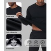 image:imageHUGE SPORTS Men UPF 50 Long Sleeve Rash Guard QuickDry UV Sun Protection for Surfing Fishing SwimmingBlack