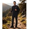 image:imageHUGE SPORTS Men UPF 50 Long Sleeve Rash Guard QuickDry UV Sun Protection for Surfing Fishing SwimmingBlack