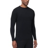 image:imageHUGE SPORTS Men UPF 50 Long Sleeve Rash Guard QuickDry UV Sun Protection for Surfing Fishing SwimmingBlack
