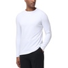 image:imageHUGE SPORTS Men UPF 50 Long Sleeve Rash Guard QuickDry UV Sun Protection for Surfing Fishing SwimmingWhite