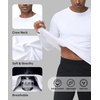 image:imageHUGE SPORTS Men UPF 50 Long Sleeve Rash Guard QuickDry UV Sun Protection for Surfing Fishing SwimmingWhite