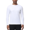 image:imageHUGE SPORTS Men UPF 50 Long Sleeve Rash Guard QuickDry UV Sun Protection for Surfing Fishing SwimmingWhite