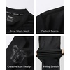 image:imageHUGE SPORTS Mens Long Sleeve Rash Guard UPF 50 Sun Protection Swim ShirtBlack