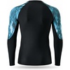 image:imageHUGE SPORTS Mens Long Sleeve Rash Guard UPF 50 Sun Protection Swim ShirtDeep Ocean