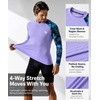 image:imageHUGE SPORTS Mens Long Sleeve Rash Guard UPF 50 Sun Protection Swim ShirtNeoncoral
