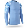 image:imageHUGE SPORTS Mens Long Sleeve Rash Guard UPF 50 Sun Protection Swim ShirtOcean