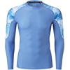 image:imageHUGE SPORTS Mens Long Sleeve Rash Guard UPF 50 Sun Protection Swim ShirtOcean
