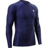 image:imageHUGE SPORTS Mens Long Sleeve Rash Guard UPF 50 Sun Protection Swim ShirtPatriot Blue