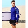 image:imageHUGE SPORTS Mens Long Sleeve Rash Guard UPF 50 Sun Protection Swim ShirtTropical
