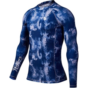 image:imageHUGE SPORTS Mens Long Sleeve Rash Guard UPF 50 Sun Protection Swim ShirtBanana Leaf