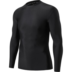 image:imageHUGE SPORTS Mens Long Sleeve Rash Guard UPF 50 Sun Protection Swim ShirtBlack